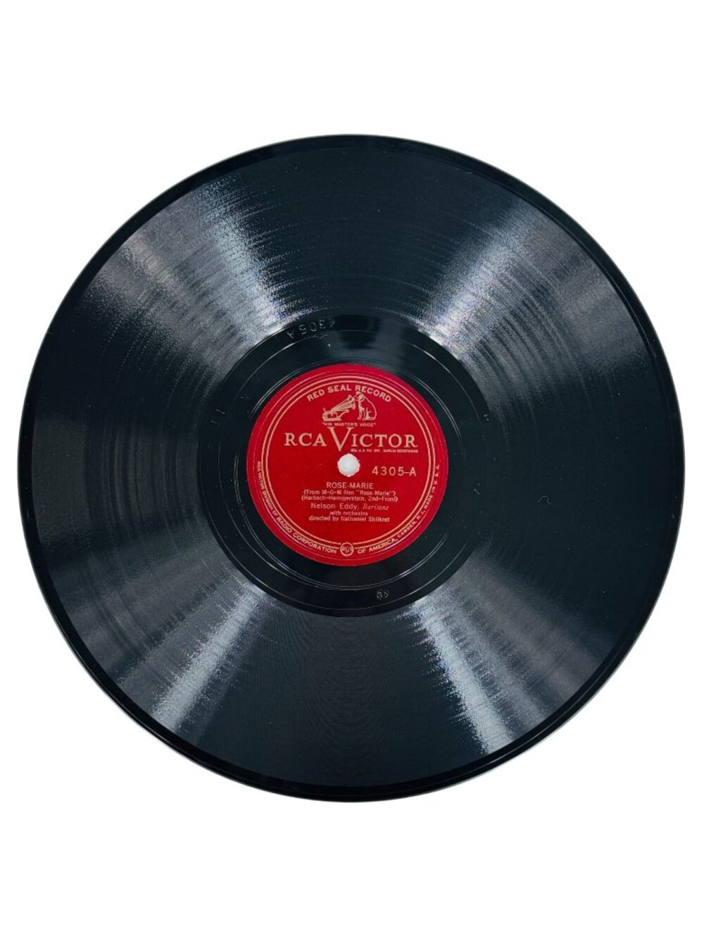 Nelson Eddy Rose-Marie / The Mounties 10in Shellac Record 78 RPM RCA Victor 4305